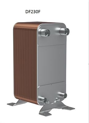 Diagonal Flow Brazing Heat Exchanger Max 600KW For Industrial Chiller